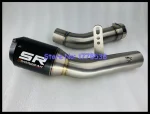 High Quality Titanium Alloy Carbon Fiber Motorcycle Exhaust Muffler Slip-on Link Pipe for Kawasaki Z900 2012-2021 Escape Moto - Image 5