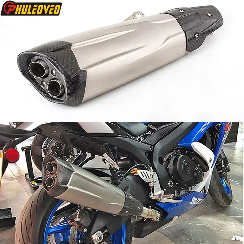 Inlet-51mm-Universal-Motorcycle-Exhaust-Muffler-Escape-Moto-Large-Dsplacement-for-S1000RR-F750GS-F850GS-R1200GS-ZX.webp Inlet 51mm Universal Motorcycle Exhaust Muffler Escape Moto Large Dsplacement for S1000RR F750GS F850GS R1200GS ZX-10R TMAX530 - Image 1