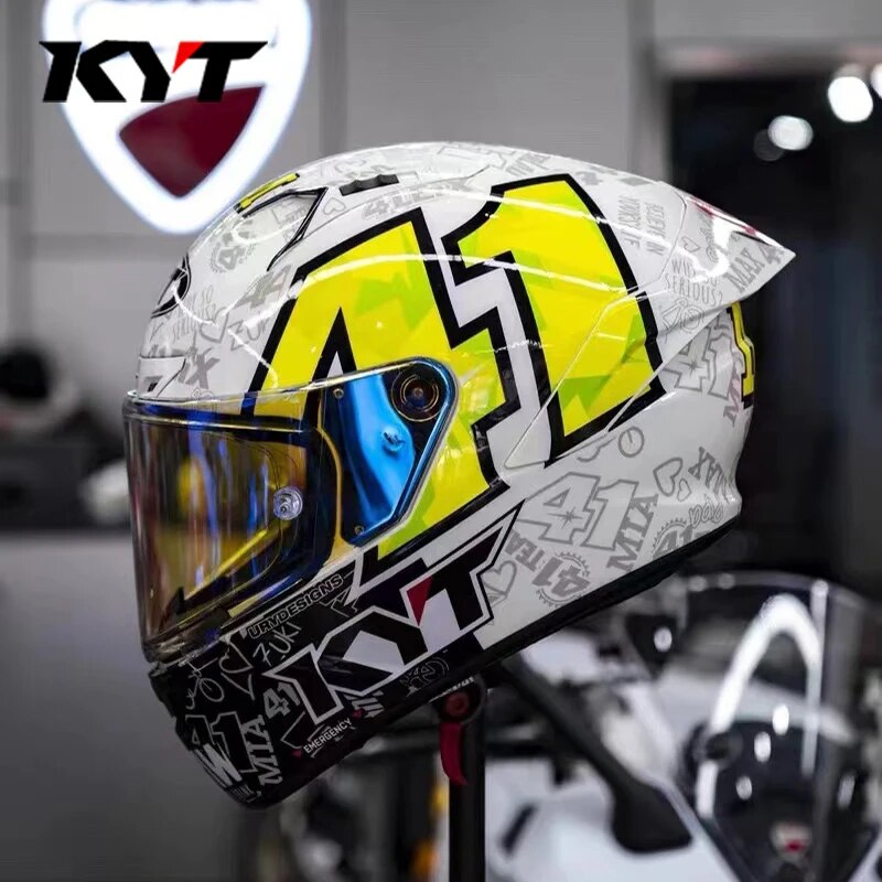 KYT-ECE-Motorcycle-Helmet-Big-Tail-Men-s-Four-Seasons-Universal-Adult-Motorcycle-Full-Helmet-Motocross.jpg KYT ECE Motorcycle Helmet Big Tail Men's Four Seasons Universal Adult Motorcycle Full Helmet Motocross Helmet Casco Moto - Image 1