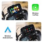 TIEBRO 5.0 Inch Motorcycle Wireless Carplay Android Auto Portable Moto GPS Navigation Screen IPX7 Waterproof Display BT - Image 3