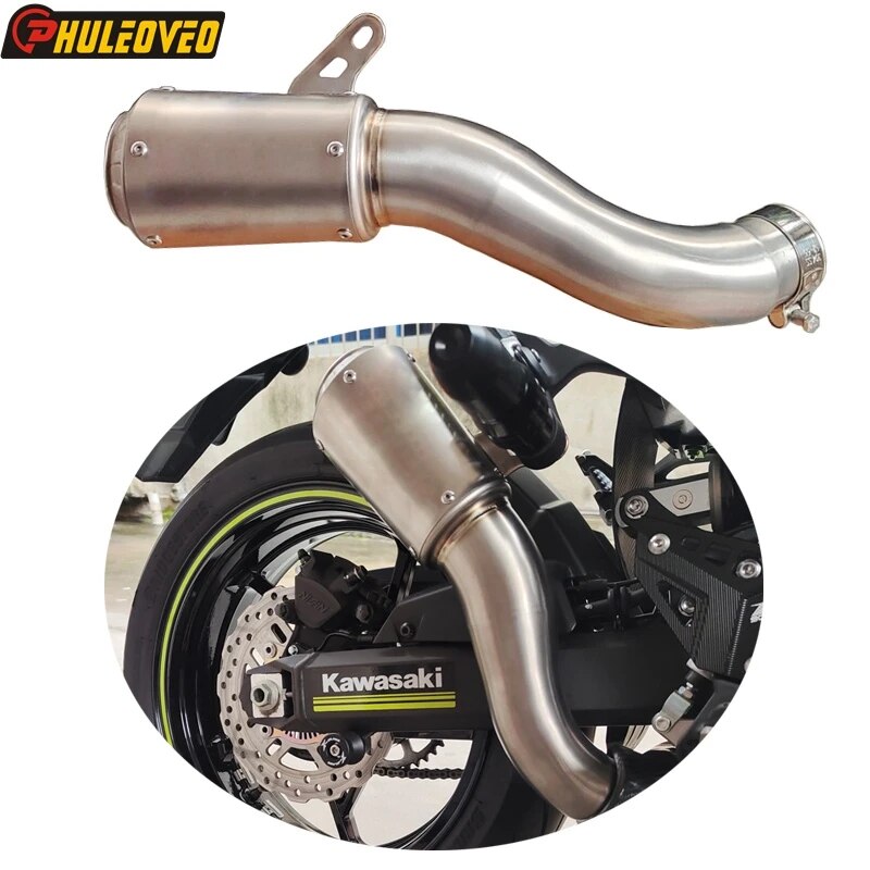 Titanium-Alloy-Z900-12-21-Motorcycle-Muffler-Exhaust-Link-Pipe-Slip-on-Marmitta-Moto-Exhaust-Muffler.jpg Titanium Alloy Z900 12-21 Motorcycle Muffler Exhaust Link Pipe Slip-on Marmitta Moto Exhaust Muffler Z900 Exhaust Muffler Escape - Image 1
